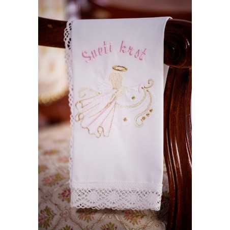 Krstni prtiček Angelj trobenta